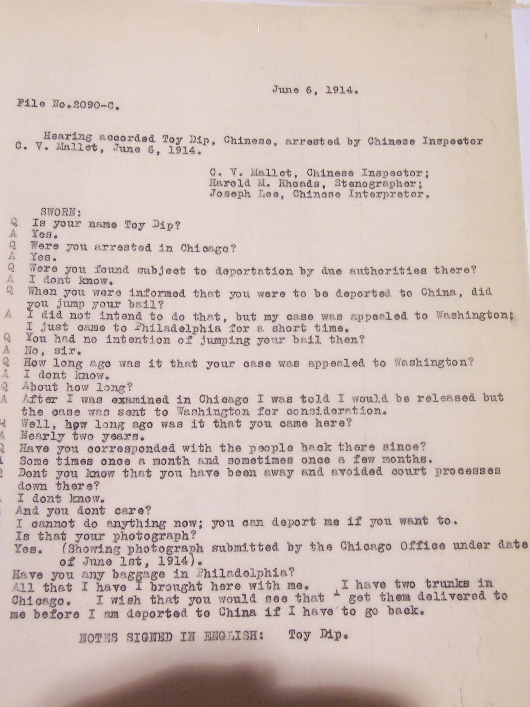 Letter 1
